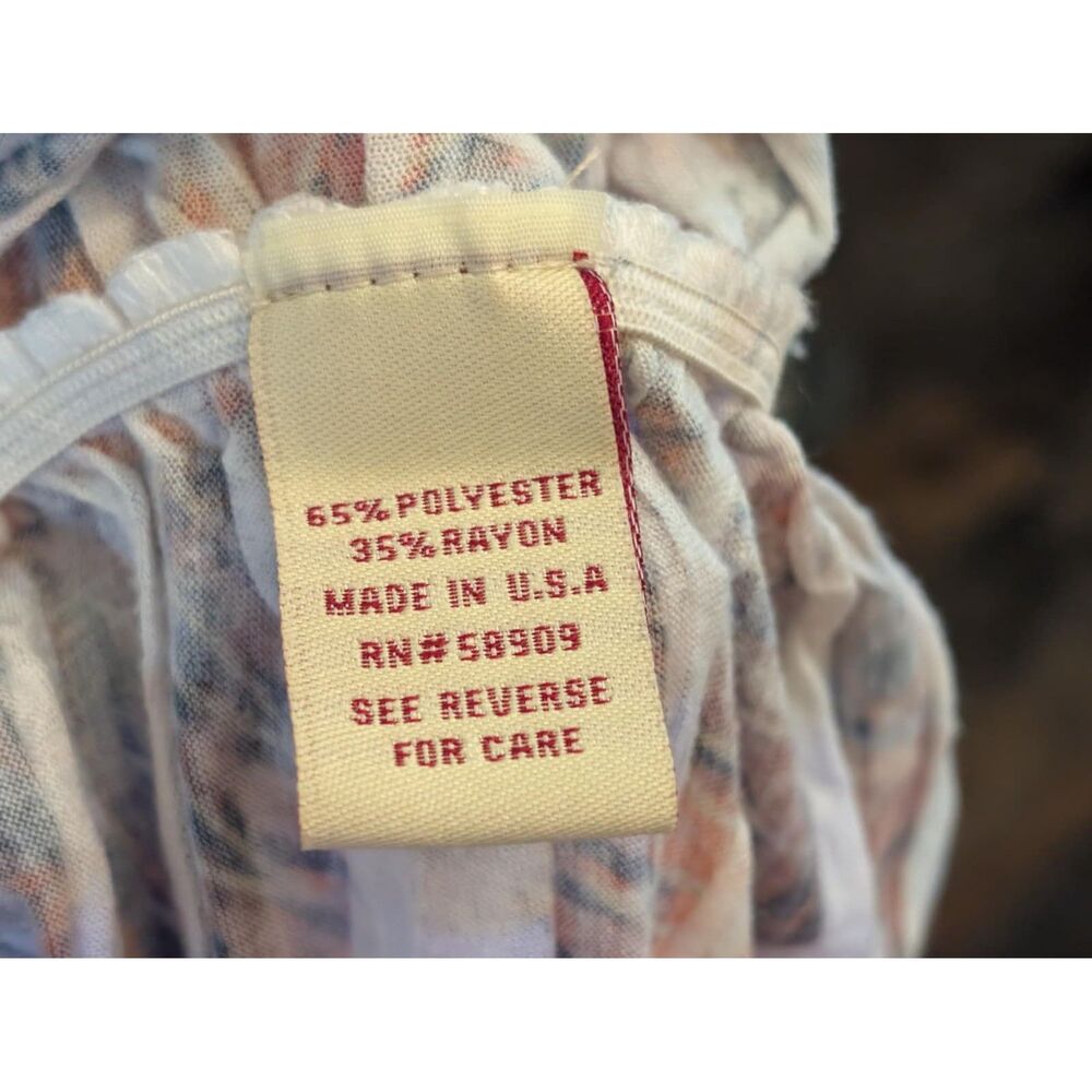 Reba Top Y2K Paisley Floral Studded Long Sleeve Western Boho Size Large - Picture 5 of 6